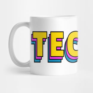 Techno music retro Mug